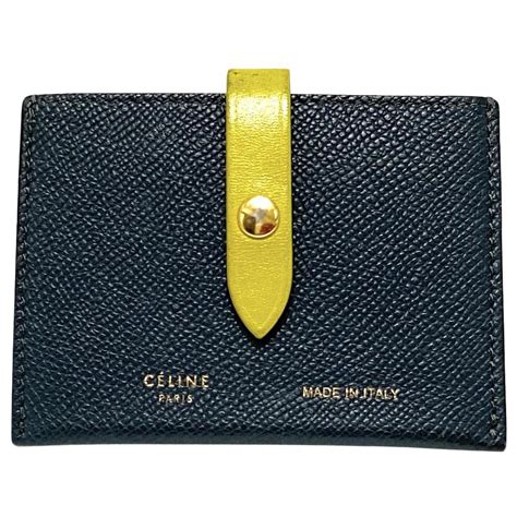 celine strap wallet navy|celine wallet men.